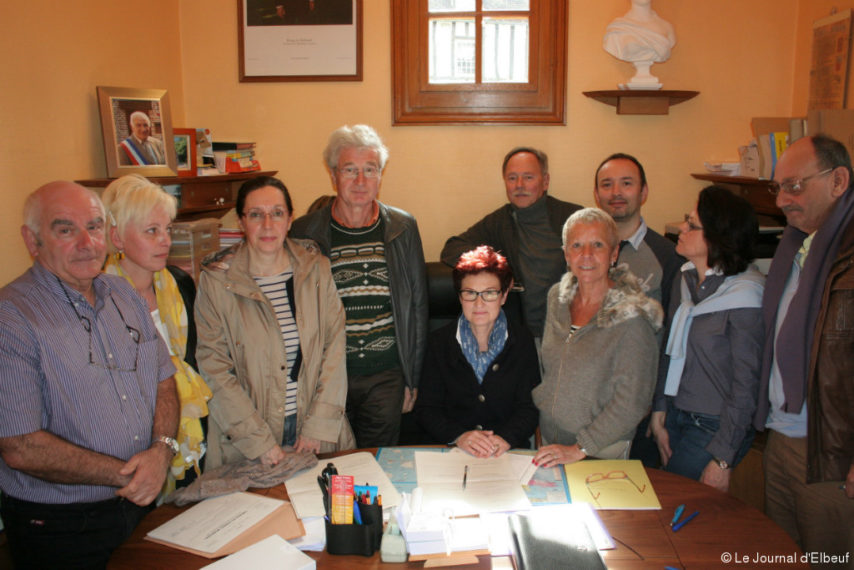 Madame le Maire et son conseil municipal