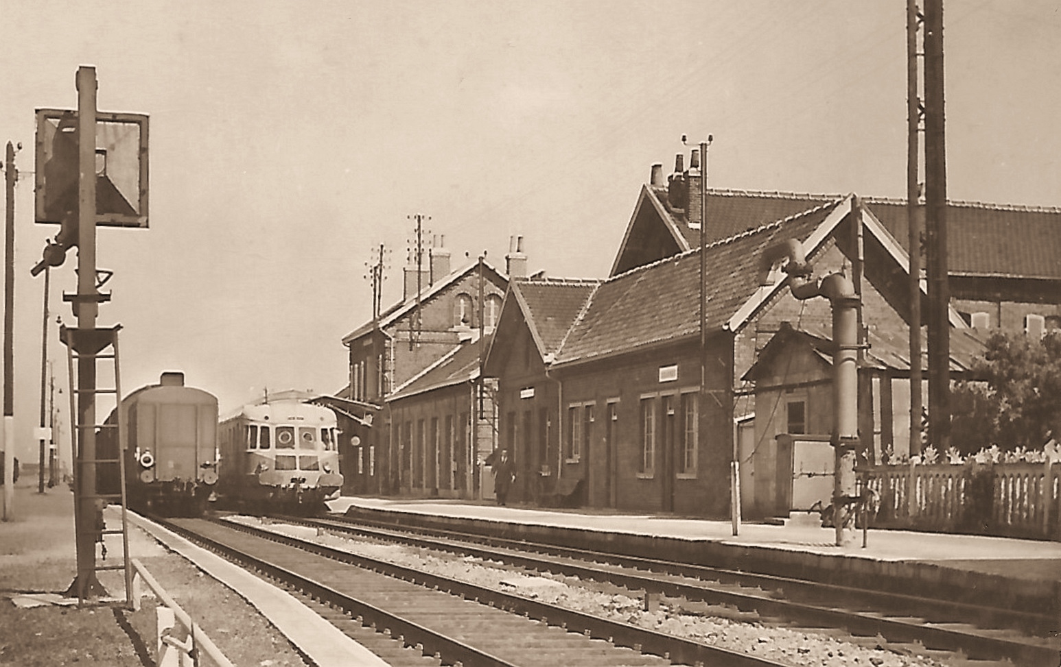 Gare de Baisieux années 60 Gare de Baisieux années 60