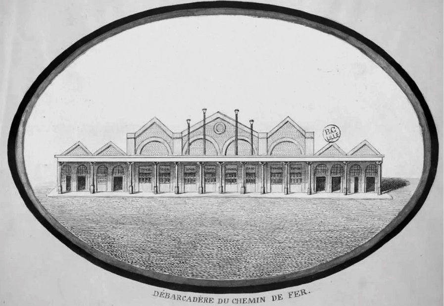 Embarcadère de Lille en 1865 Embarcadère de Lille en 1865